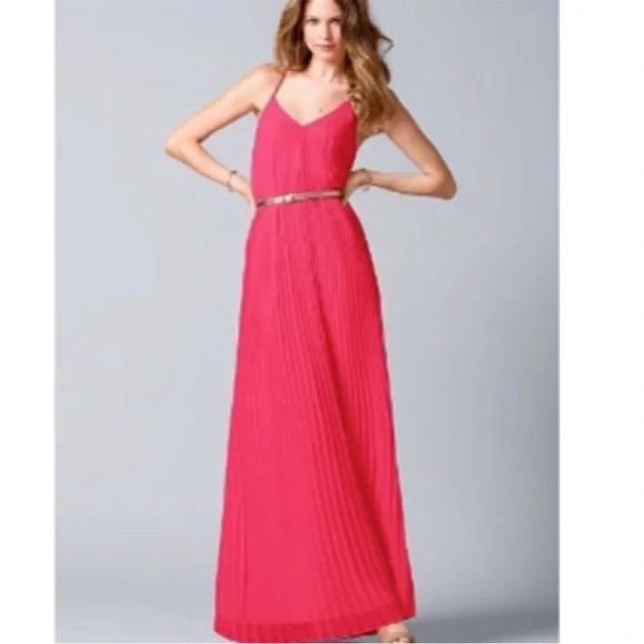 Victoria's Secret knife pleat maxi dress. - Picture 3 of 6
